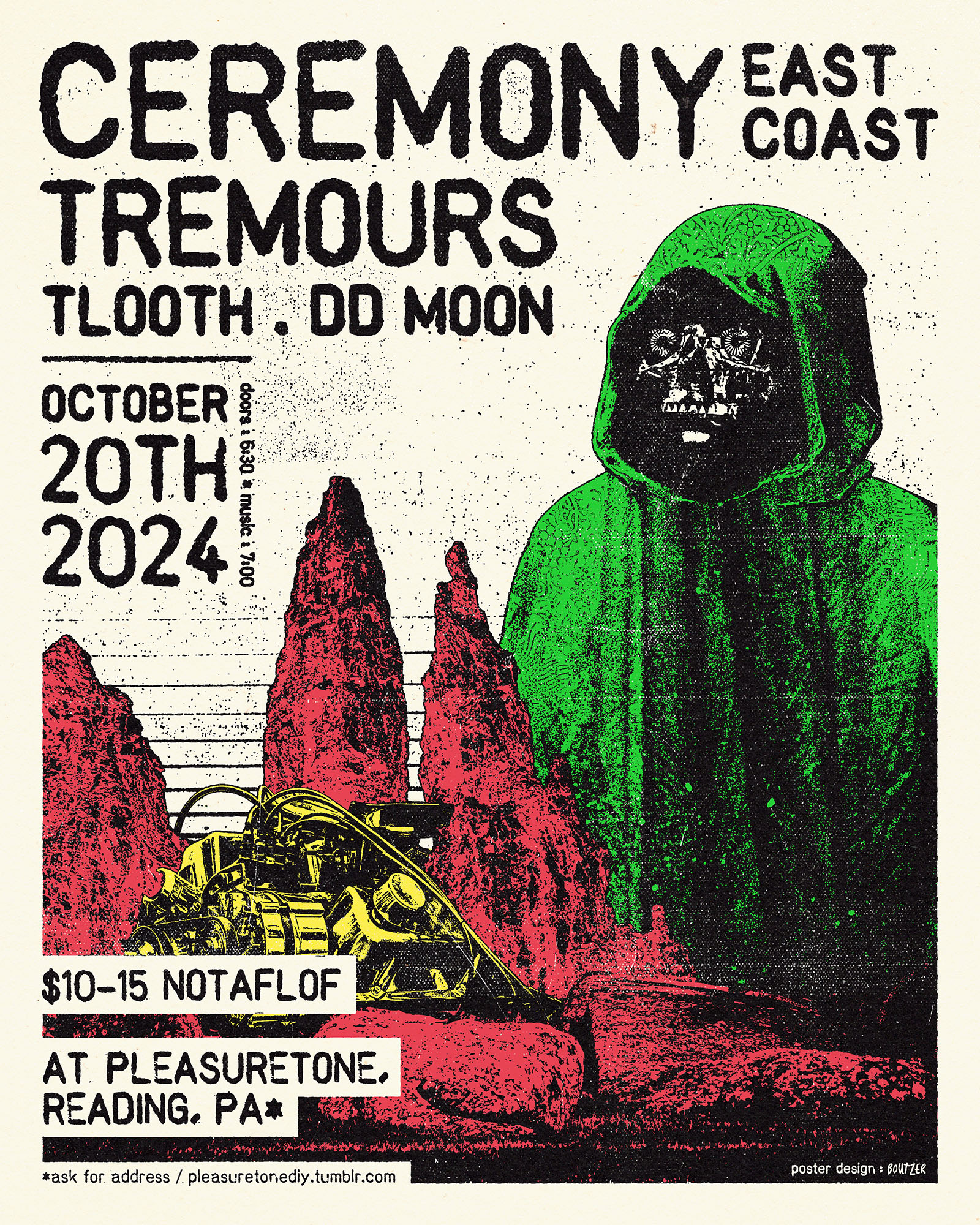 Ceremony East Coast · Tremours · Tlooth · DD Moon